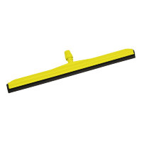 Сгон для пола пластиковый, желтый с черной резинкой, 45 см